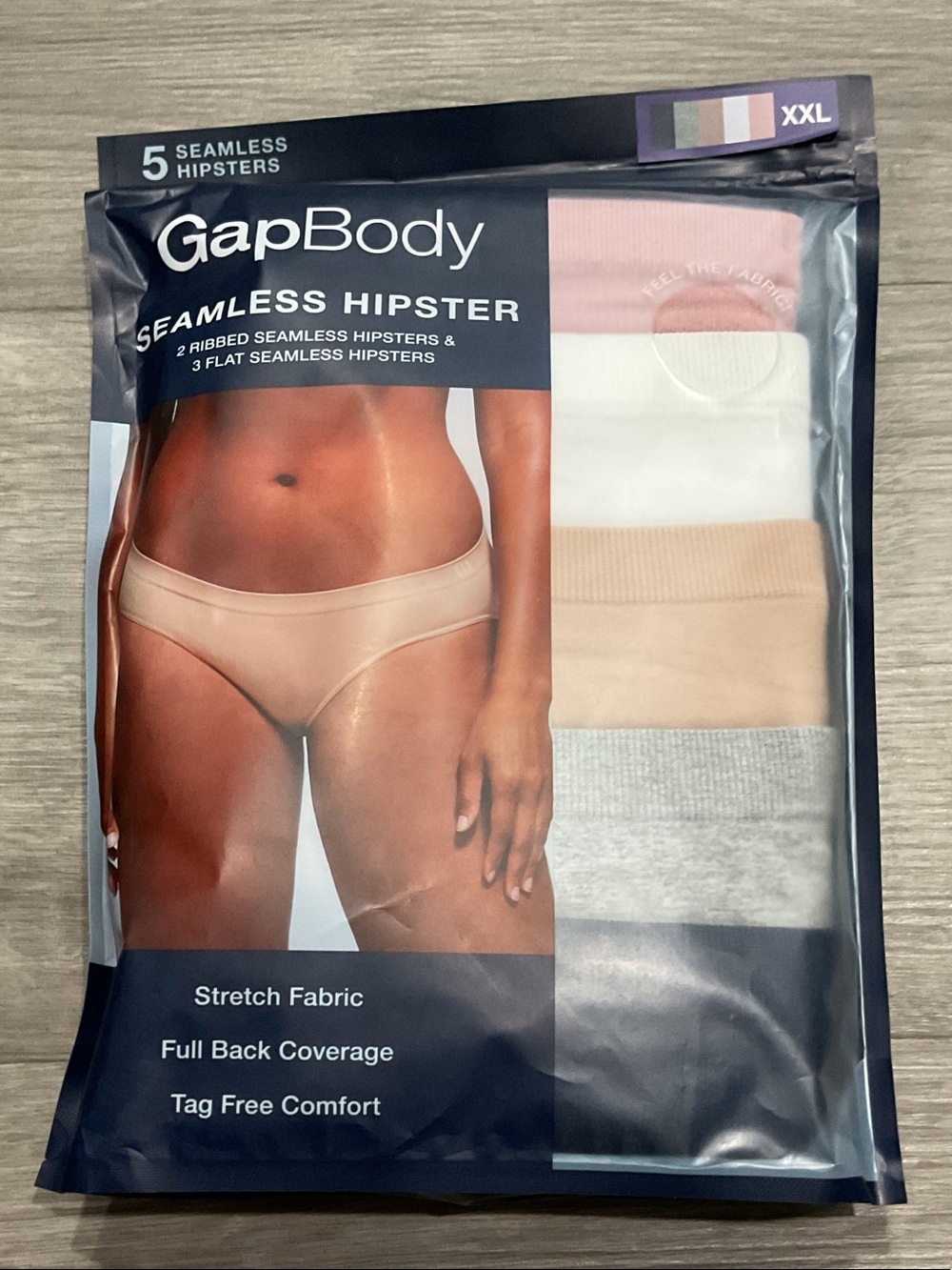 GapBody Seamless Hipster 5-Pack - Neutral Mix (XXL)